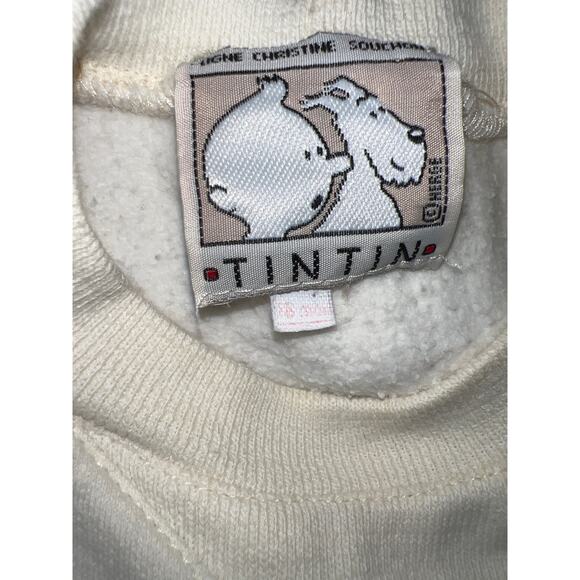 Vintage Tin Tin AU congo embroidered toddler crewneck sweatshirt size 18months - Picture 8 of 8